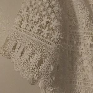White See Us Soon crocheted dress